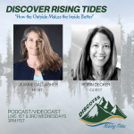 Discovering Rising Tides host Jeanne Gallagher interviews guest Robin Gonzalez Decker, High Frequency Coach for Moms