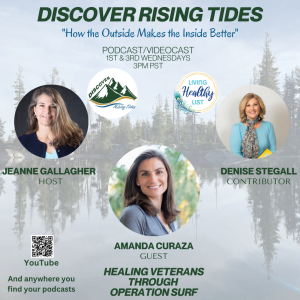 Discover Rising Tides guest Amanda Curaza of Operation Surf discusses Channeling the Healing Powers of the Ocean for Veterans