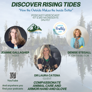 Discover Rising Tides discusses Who Needs ArmOR Hand Animal Handling Gloves? with Jeanne Gallagher and guest Dr Laura Catena