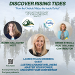 Jeanne Gallagher and Denise Stegall interview guest Lauren Yellin Weinberg of Lasting Change Wellness on Dsicover Rising Tides